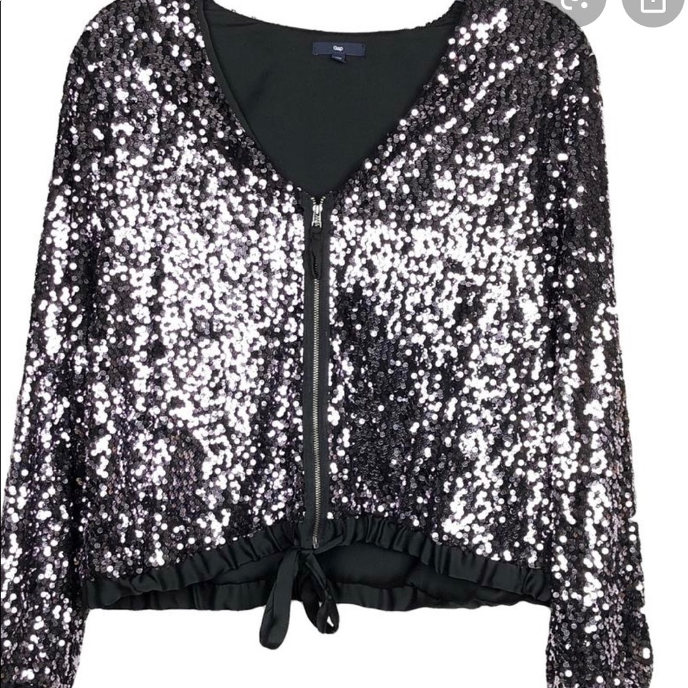 GAP- limited edition sequin zip-up